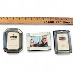 Burnes of Boston Black and Silver Frame‎ Trio nwt